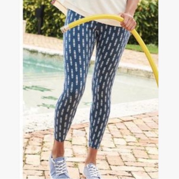 Matilda Jane Pants - Matilda Jane Brilliant Daydream Follow the Path Blue Arrow Print Capri Legging S
